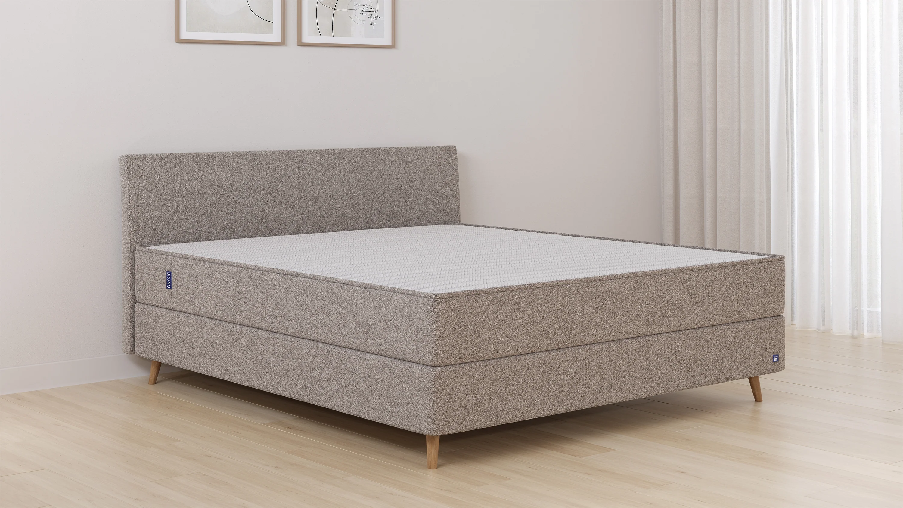 Boxspringbett in 140x200 cm – kompakte Größe, voller Boxspringkomfort